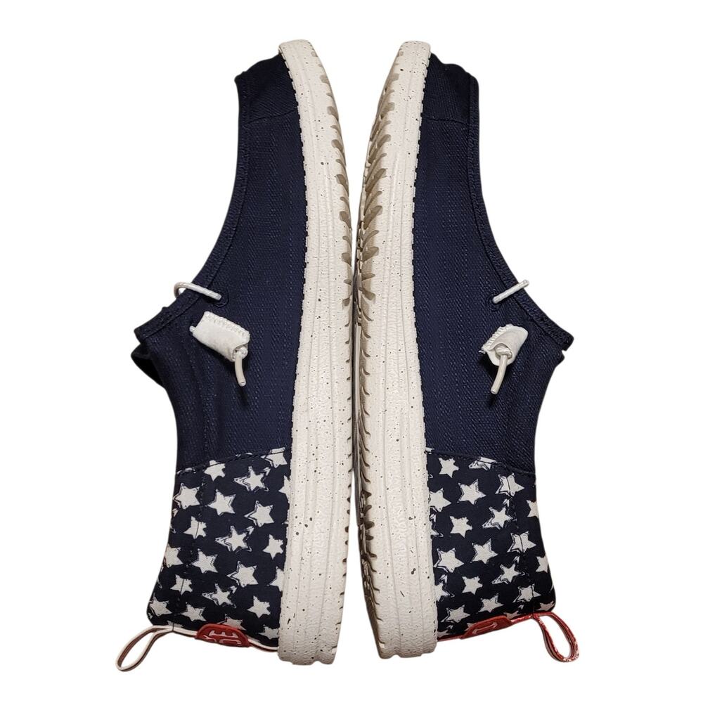Hey Dude Men's Wally Funk Americana Stars Slip-On Shoes Foam Insole Size 13 EUC - Picture 5 of 7